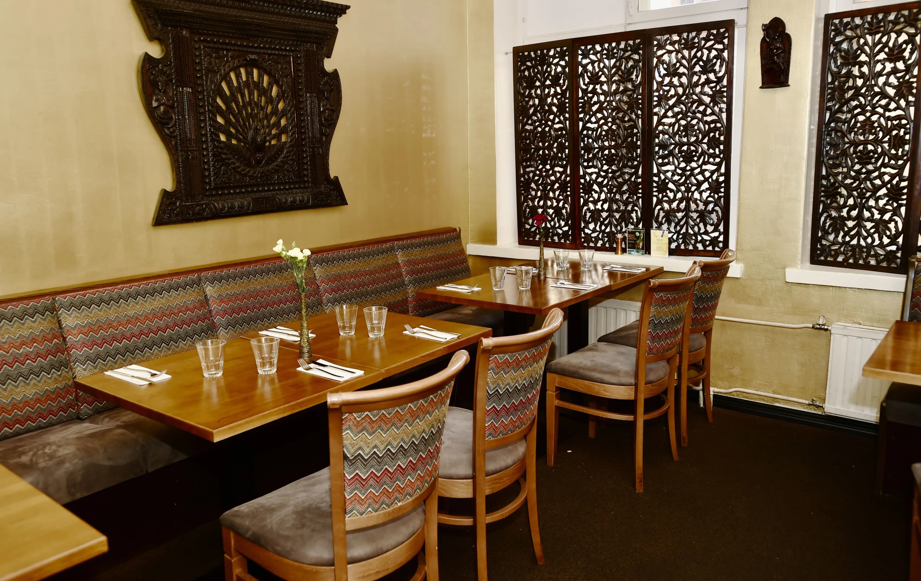 Colourful Nepali and Indian dishes served at Everest Ravintola